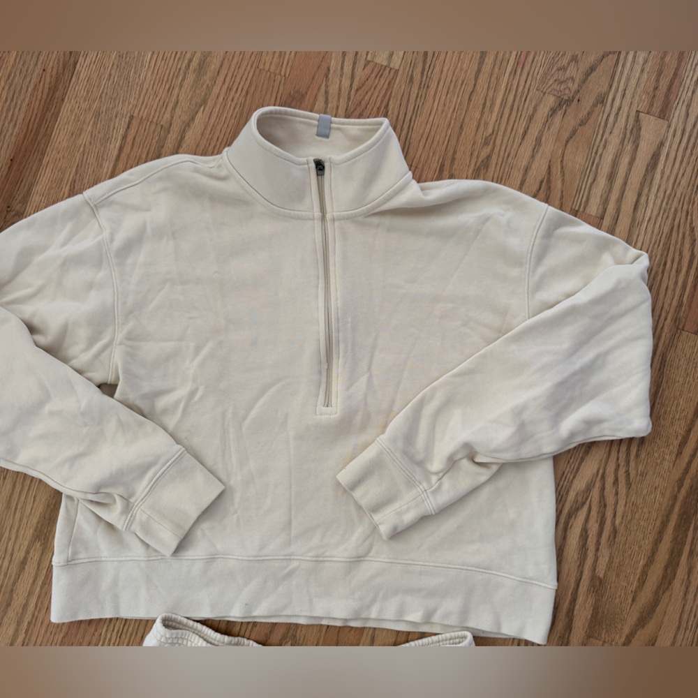 Tommy John Women’s French Terry Half Zip Sweater Pullover